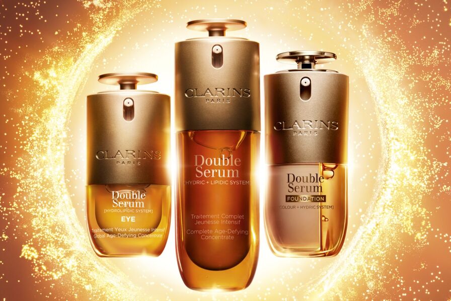 Clarins brings skincare best-seller to make-up with Double Serum Foundation