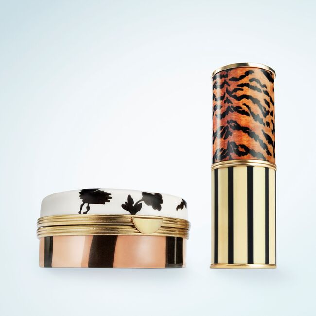 Dries Van Noten borrows vintage codes with pillbox make-up packaging